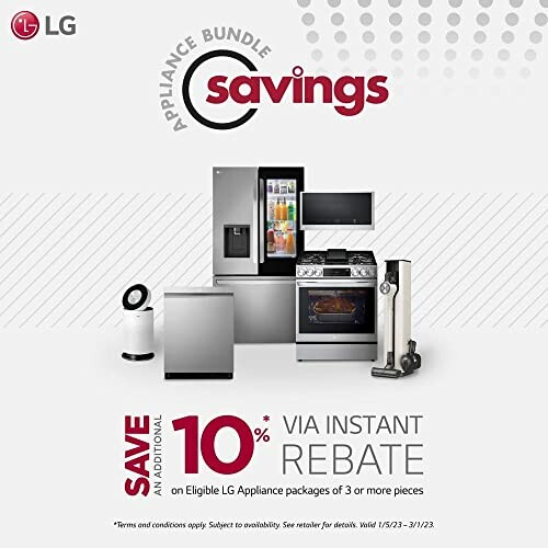 LG appliance bundle savings offer with 10% rebate