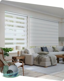 Yoolax Motorized Zebra Blinds