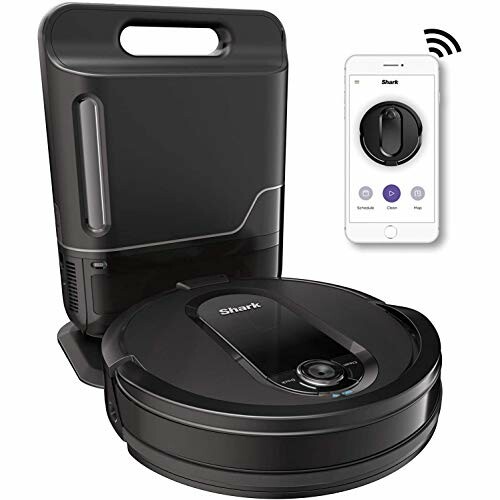 Robot vacuum cleaner with docking station and smartphone app